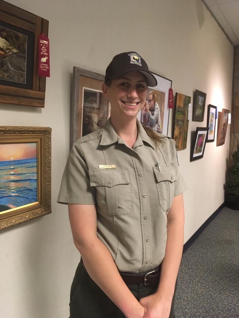 Park Ranger Elise at Library